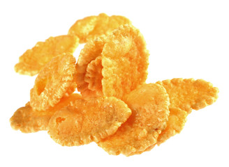 flake corn group isolated on white background