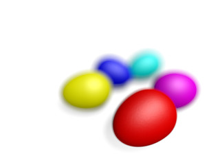colored easter eggs