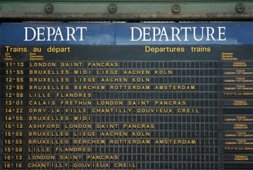 Departure board