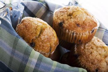 Blueberry Muffins Close Up