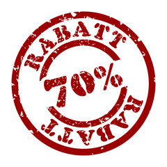 rabatt-stempel 70%