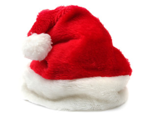 Obraz na płótnie Canvas Santa's hat isolated on white background