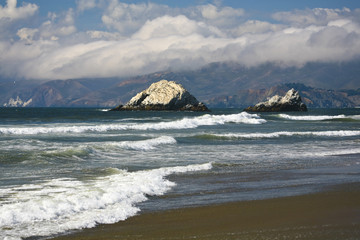 Vagues en californie