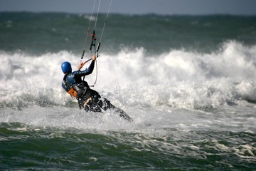 Obraz premium départ kitesurf