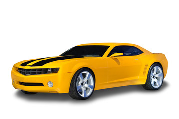 Yellow Sports Car - 6489190