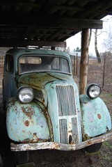 Antique rusted car 