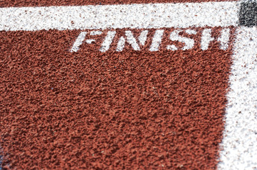 a macro picture of a track and field venue - 6490723