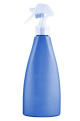 Bottle plastic sprayer isolated on white background