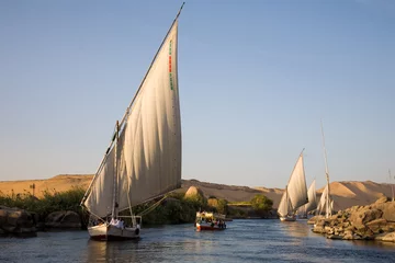 Printed roller blinds Egypt Felucca down the Nile