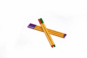 Fototapeta premium violet pencils