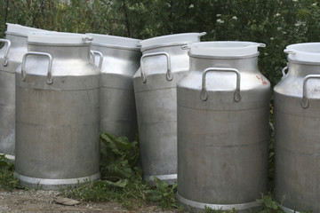 bidons de lait