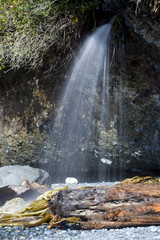 Beach waterfall