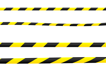 Several versions of construction ribbons