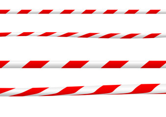 Obraz premium Several versions of a construction ribbon