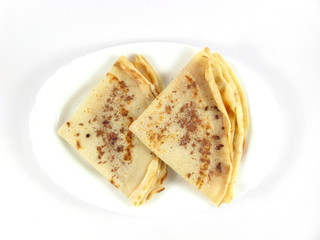 pancake sweet breakfast isolated on white background