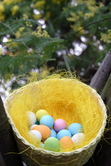 uovi in cesto