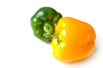 Green and yellow pepper
