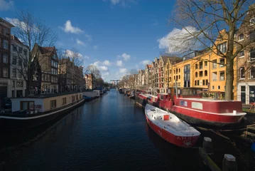Fotobehang gracht in amsterdam © Eric Gevaert