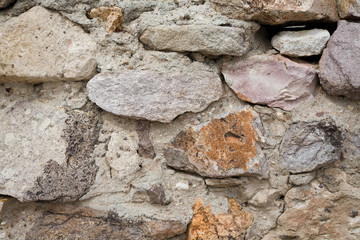 Crumbling Concrete Building Wall Detail Textured Background