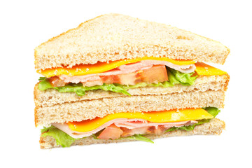 Healthy ham sandwich