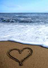 heart in the sand