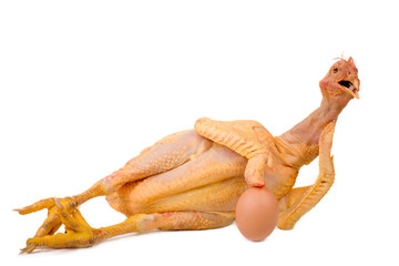 nude chicken and egg