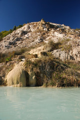 Thermal baths in Bagno Vignoni,Tuscany