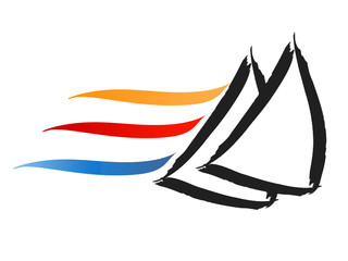 Sailing sign logo