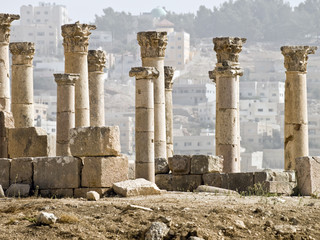 Fototapeta premium Decumanus, Jerash,