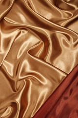 Red gold silk with red corner
