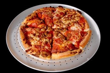 Sausage and Pepperoni Pizza