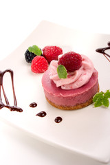 Raspberry cheesecake