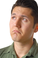 Obraz premium Emotional young man