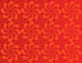red color pattern design