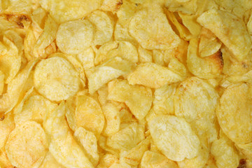Potatoe chips background