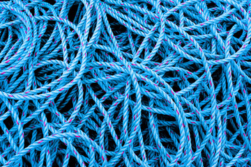 Noeuds de cordes bleues