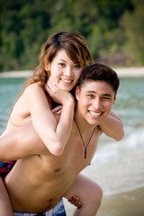 Fototapeta premium happy young couple