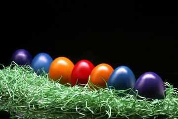 Fototapeta na wymiar colored eggs