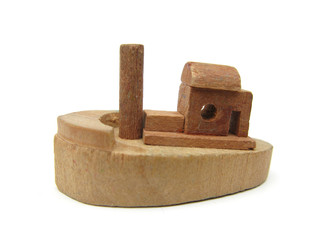 Boat wooden toy