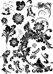 traditional floral elements