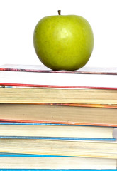 books and  apple