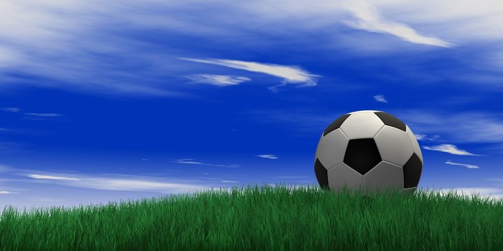 Fussball in der Natur