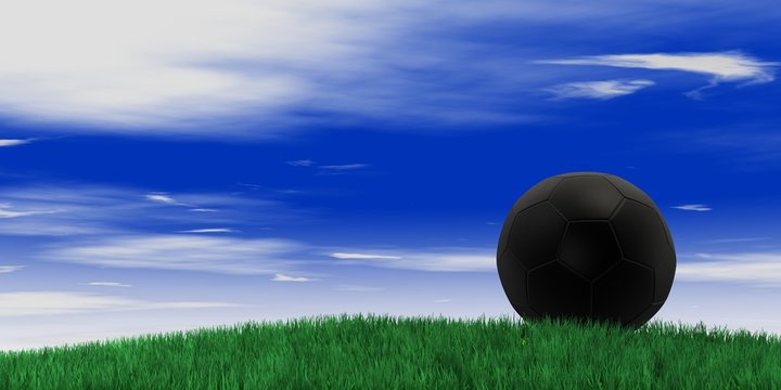 Fussball in der Natur