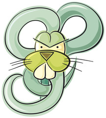 Obraz premium Green Bunny