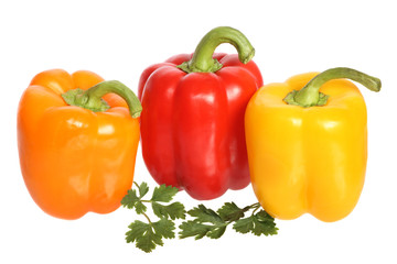 Bell peppers with parsley