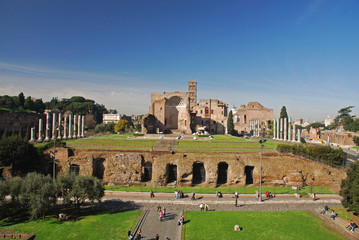 Fototapeta na wymiar Forum Romanum, Rzym