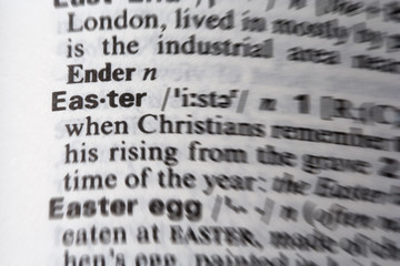 Obraz premium Easter word