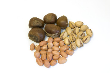 Nuts Peanuts Pistachio Chestnuts