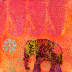 Elefant Kollage