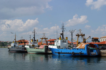 Fototapeta premium bateaux de pêche